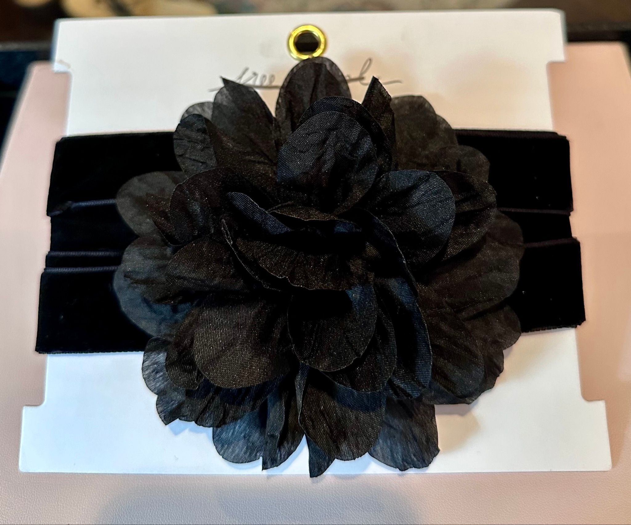Free People Black Flower Choker
