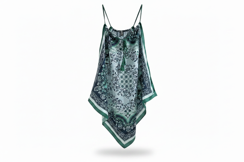 Blue Skies Paisley Bandana Top - No Hanger