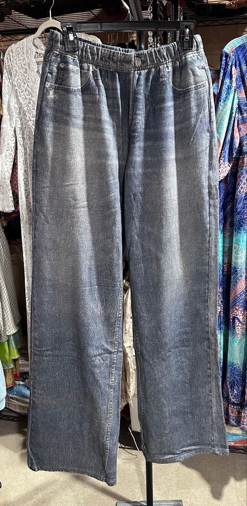 LINE Wide-Leg  Faux Jean