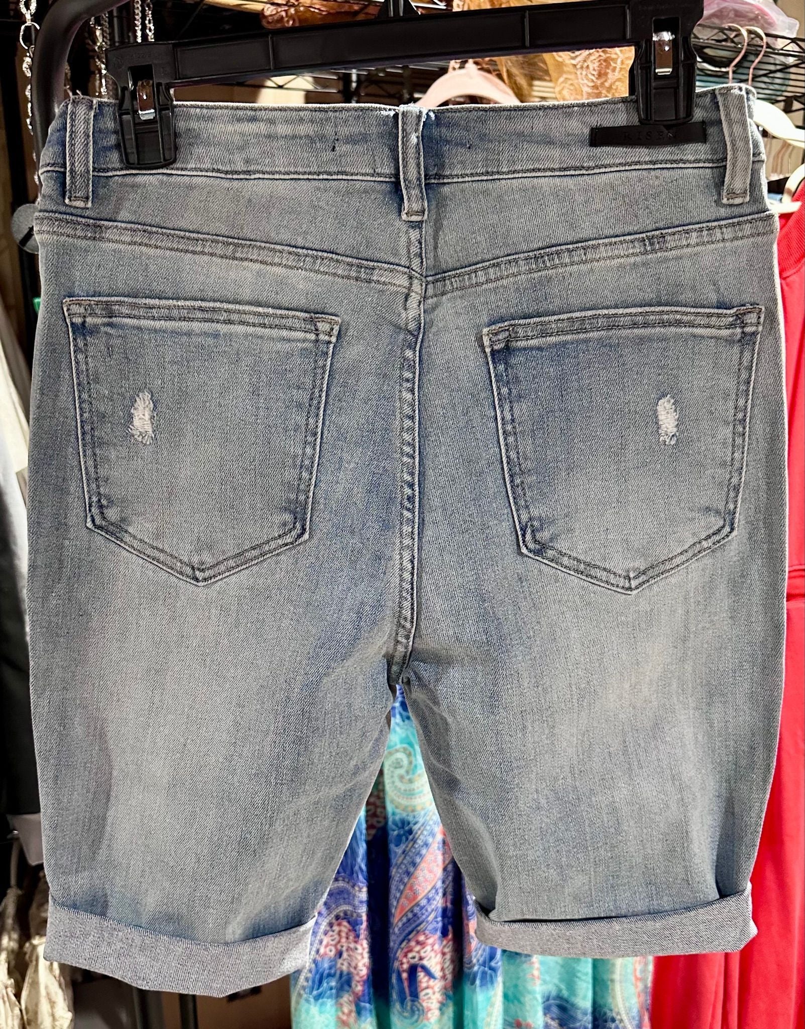 Risen Distressed Bermuda Shorts