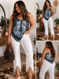 NWT Risen Rhinestone Fringe Jeans